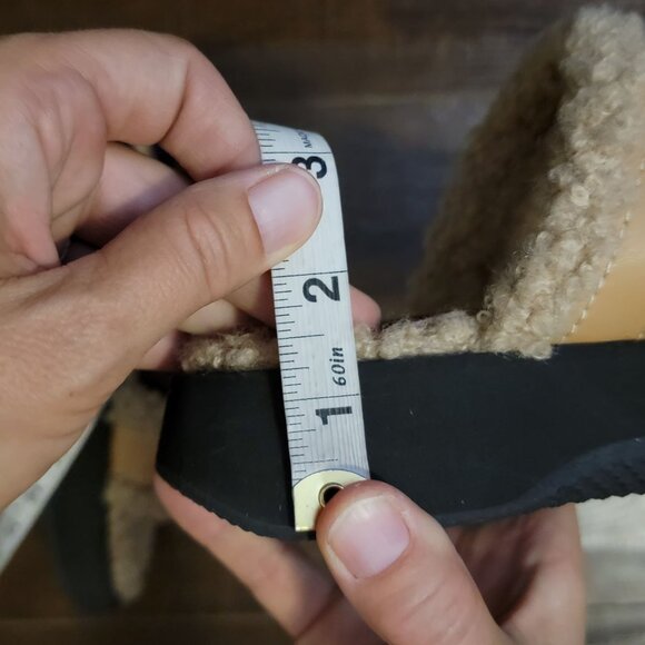 NEW STAUD Siesta Sandals Womens 9 Slides Faux Shearling Beige Platform Designer - Picture 9 of 11